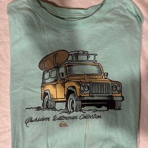 Quiksilver Men’s Mint Green Graphic Tee